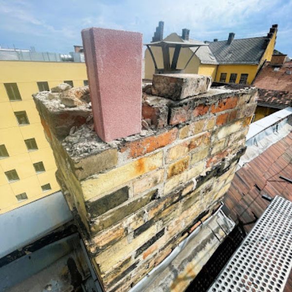 Kéményfej felújítása ÖKO tégla